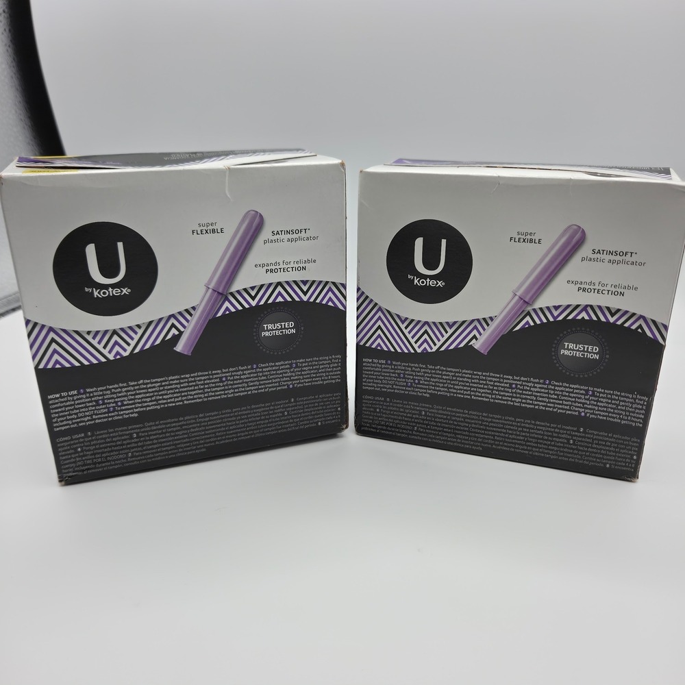 U by Kotex Security Tampons Super Plus Unscented Plastic Applicator 36 Count - Picture 2 of 5
